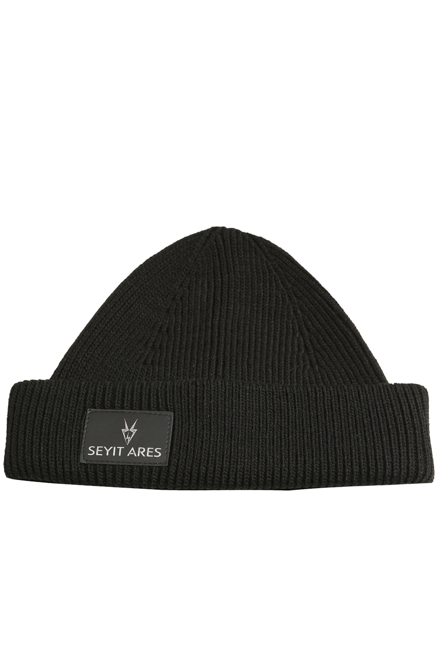 Unisex short beanie in black