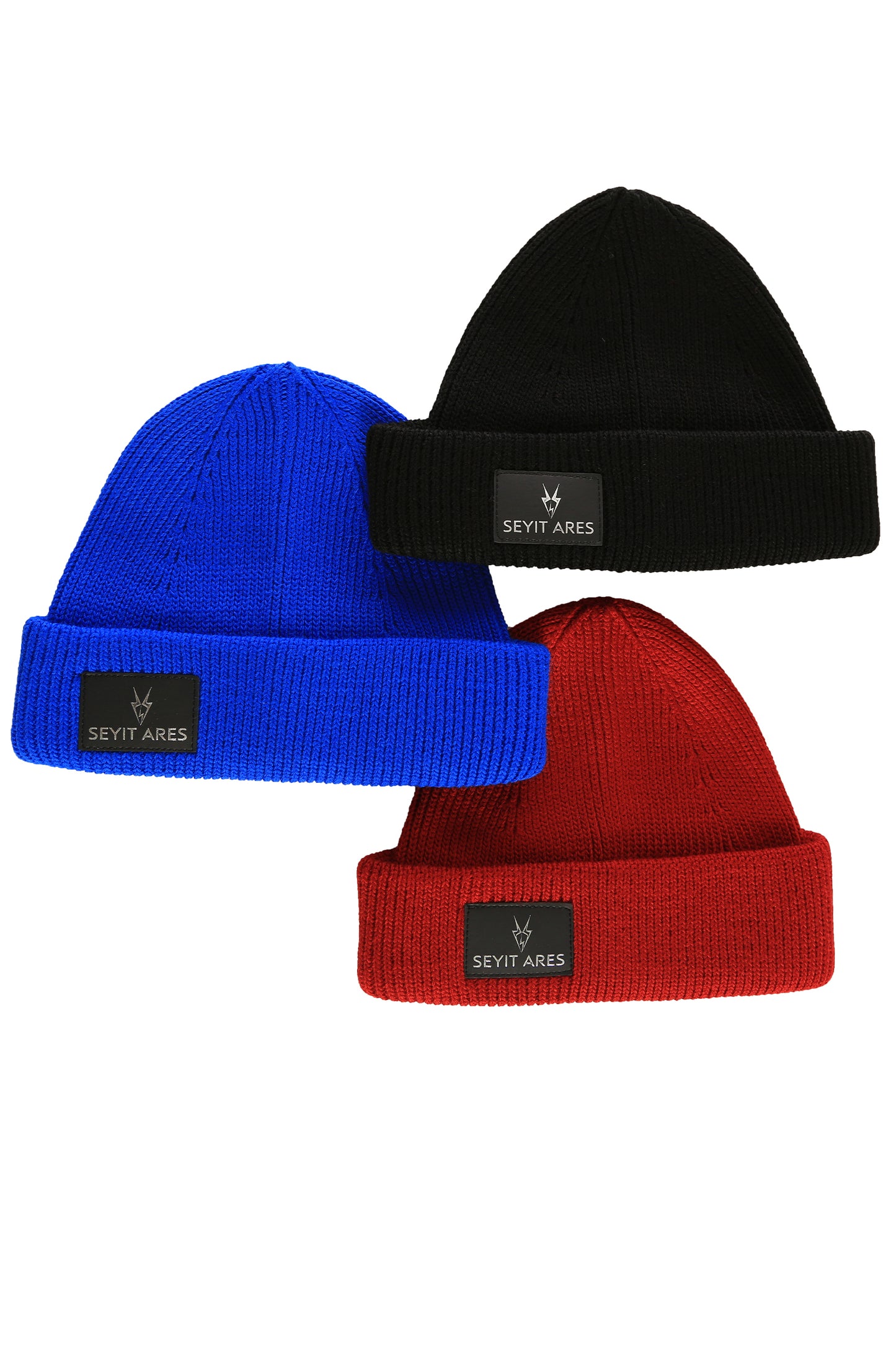 Unisex short beanie in black