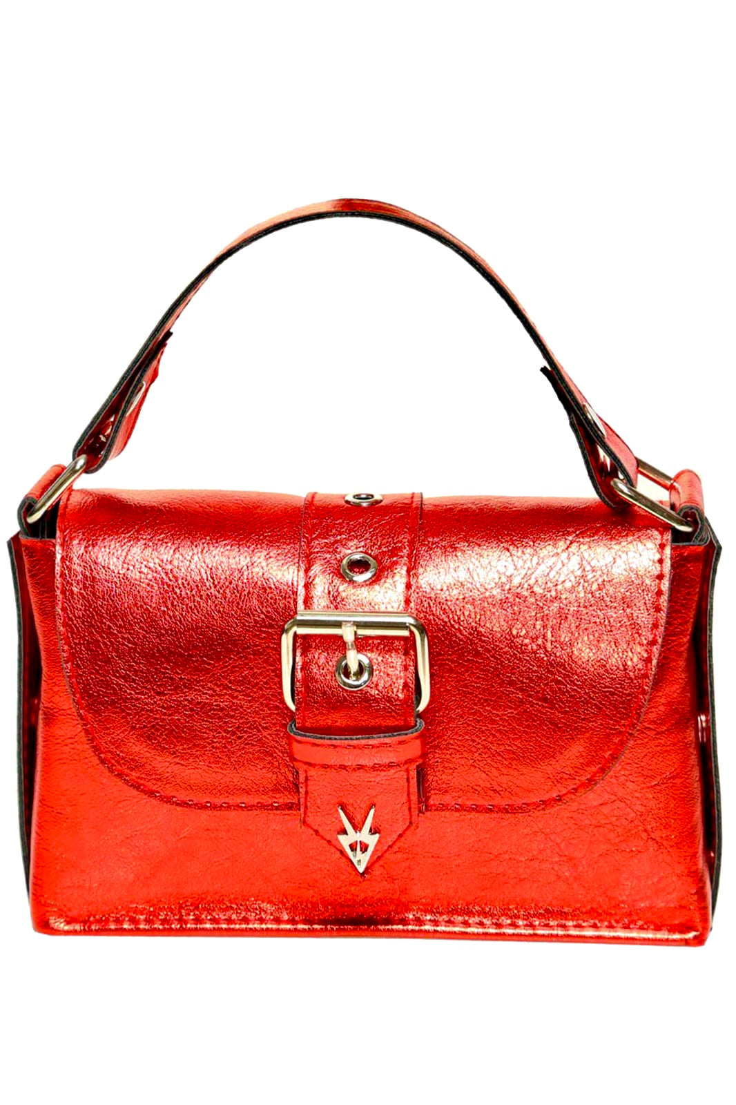 Ares metallic red M Bag