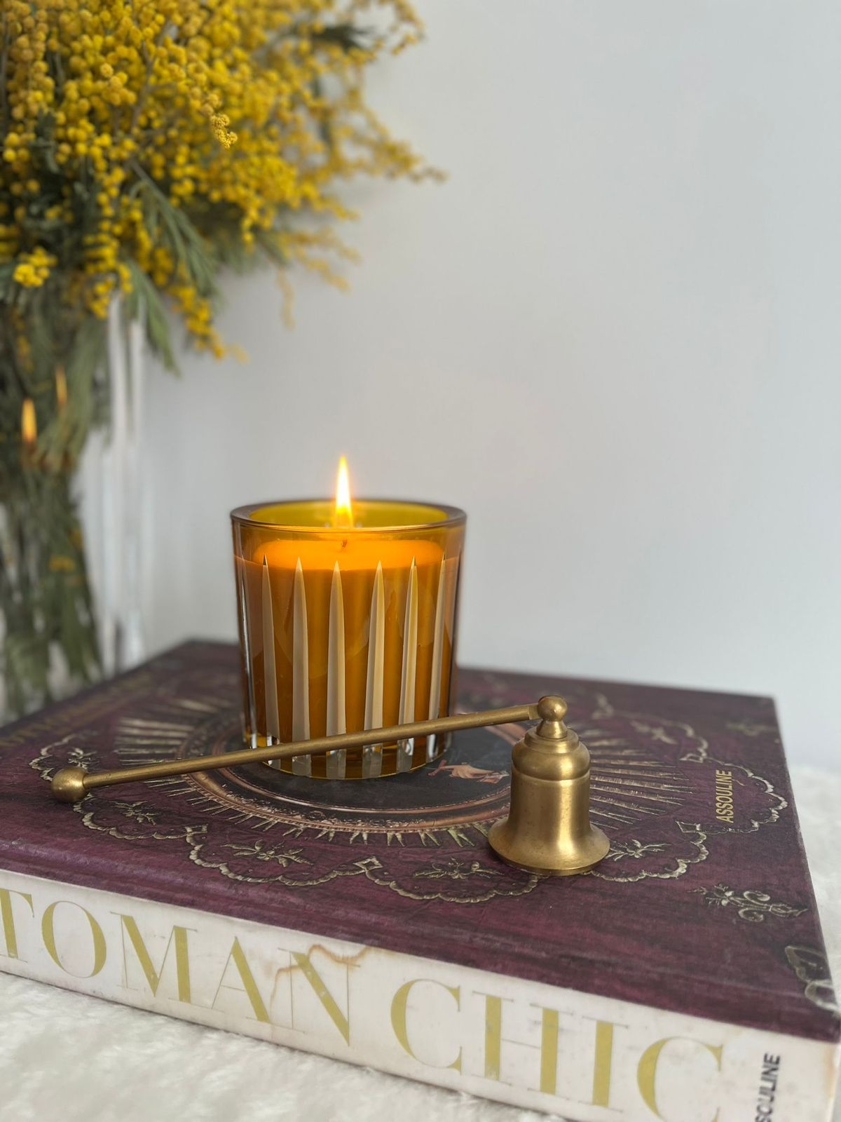 Candle in brown