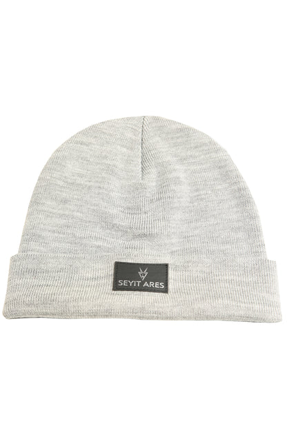 Unisex long beanie in gray